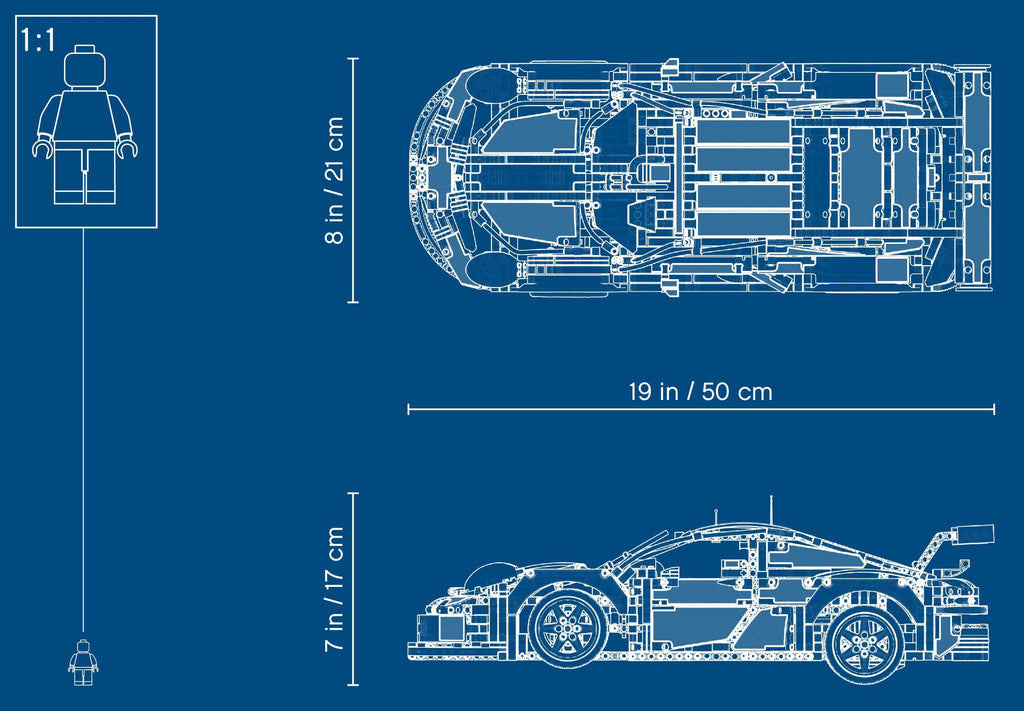 LEGO Porsche 911 RSR TECHNIC 42096 (1580+pcs)