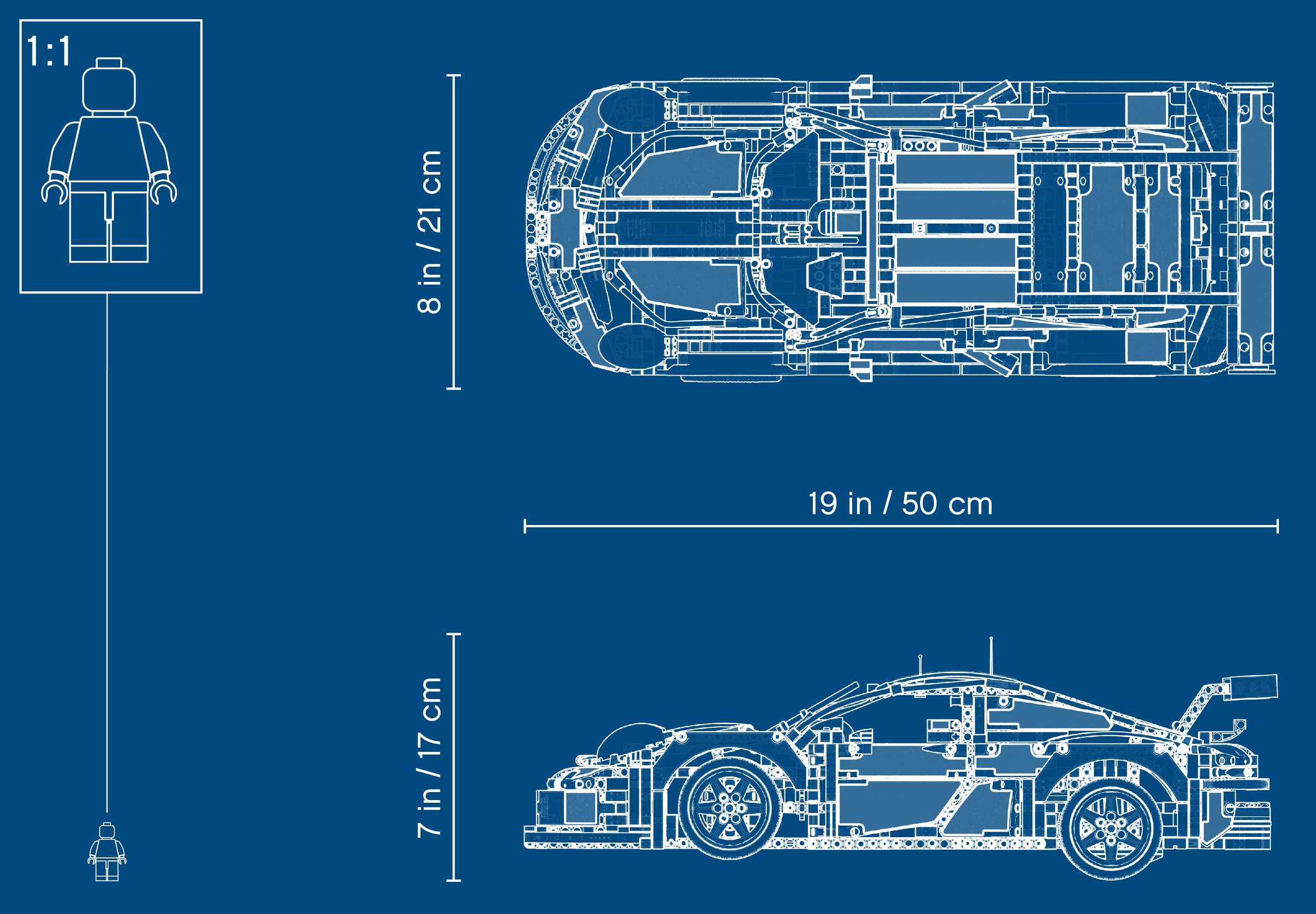 LEGO Porsche 911 RSR TECHNIC 42096 (1580+pcs)