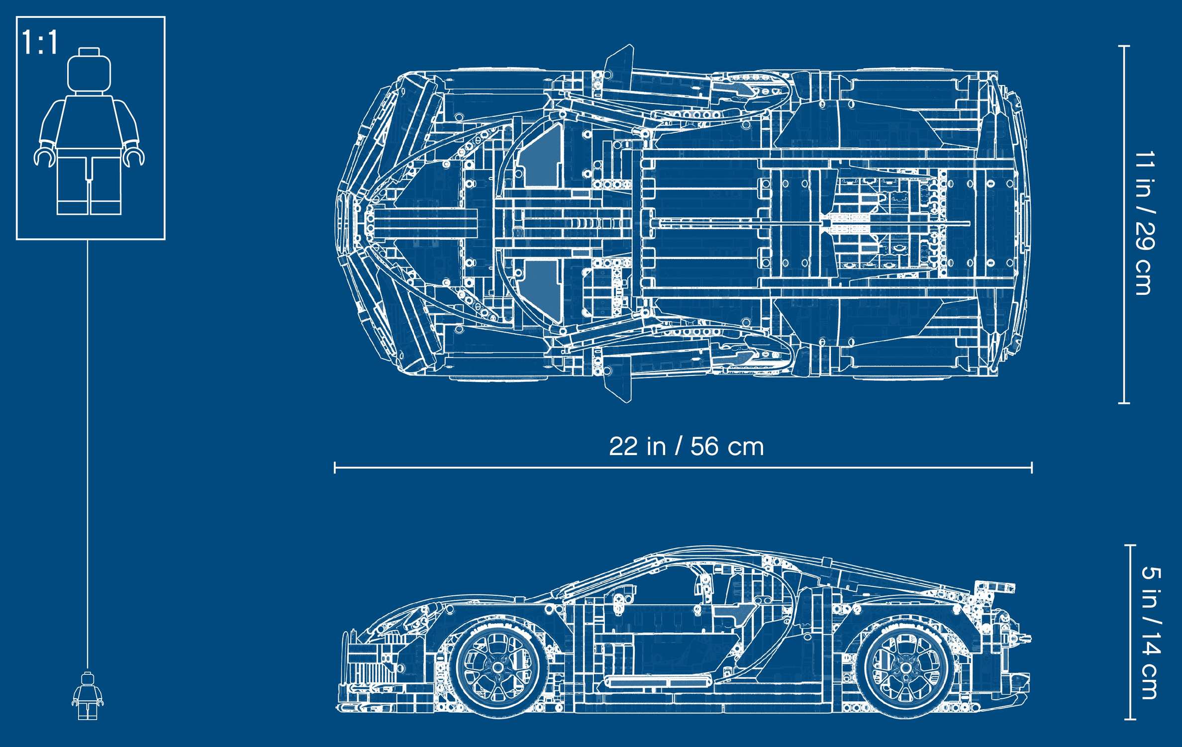 LEGO Bugatti Chiron TECHNIC 42083 (3599+pcs)