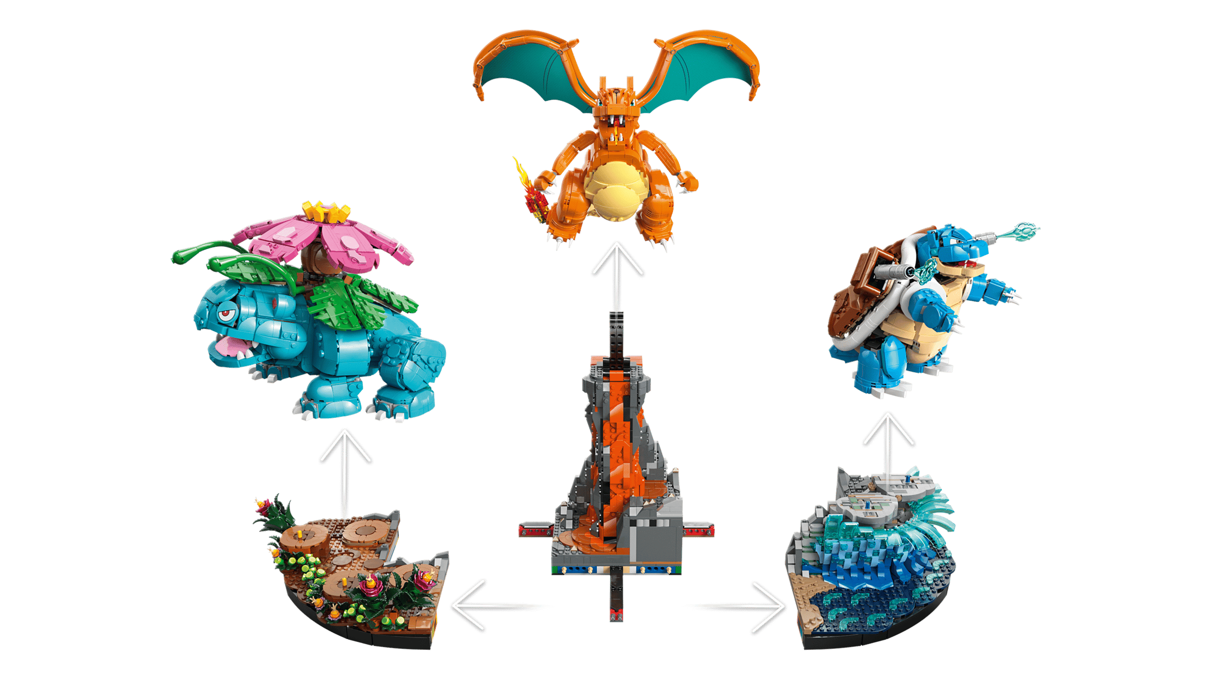 Lego Venusaur, Charizard and Blastoise #72153 (6838+ pcs)